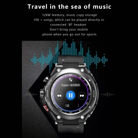 Smart Watch with Wirelessly Earbuds 2 in 1 Activity Bracelet BT Earphones MP3 Music Call Fitness Tracker Heart Rate Sleep Monitor Compatible with IOS Android Phones Smart Watch with Wirelessly Earbuds 2 in 1 Activity Bracelet BT Earphones MP3 Music Call Fitness Tracker Heart Rate Sleep Monitor Compatible with IOS Android Phones
