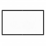 H60 60” Portable Projector Screen HD 16:9 White Dacron 60 Inch Diagonal Video Projection Screen Foldable Wall Mounted for Home Theater Office Movies Indoors Outdoors