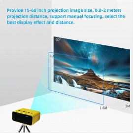 YZ03 Mini LED Projector Portable LCD Display Video Projector 800 Lumens 320x240 Pixel for Cartoon Movies Small Pocket Home Phone Projector for Home Theater Outdoor Movies Projector with USB/AV/TF Interfaces YZ03 Mini LED Projector Portable LCD Display Video Projector 800 Lumens 320x240 Pixel for Cartoon Movies Small Pocket Home Phone Projector for Home Theater Outdoor Movies Projector with USB/AV/TF Interfaces