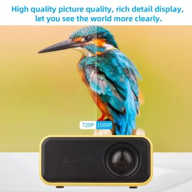 YZ03 Mini LED Projector Portable LCD Display Video Projector 800 Lumens 320x240 Pixel for Cartoon Movies Small Pocket Home Phone Projector for Home Theater Outdoor Movies Projector with USB/AV/TF Interfaces YZ03 Mini LED Projector Portable LCD Display Video Projector 800 Lumens 320x240 Pixel for Cartoon Movies Small Pocket Home Phone Projector for Home Theater Outdoor Movies Projector with USB/AV/TF Interfaces