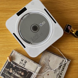 YHS-08C Portable CD Player Wall Mountable CD Music Player Bluetooth Remote Control FM Radio HiFi Speaker with USB 3.5mm LED Screen YHS-08C Portable CD Player Wall Mountable CD Music Player Bluetooth Remote Control FM Radio HiFi Speaker with USB 3.5mm LED Screen