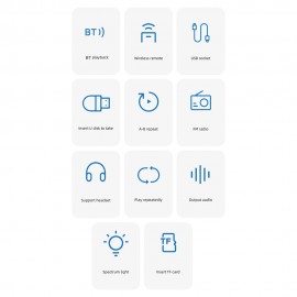 YHS-08C Portable CD Player Wall Mountable CD Music Player Bluetooth Remote Control FM Radio HiFi Speaker with USB 3.5mm LED Screen YHS-08C Portable CD Player Wall Mountable CD Music Player Bluetooth Remote Control FM Radio HiFi Speaker with USB 3.5mm LED Screen