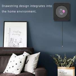 YHS-08C Portable CD Player Wall Mountable CD Music Player Bluetooth Remote Control FM Radio HiFi Speaker with USB 3.5mm LED Screen YHS-08C Portable CD Player Wall Mountable CD Music Player Bluetooth Remote Control FM Radio HiFi Speaker with USB 3.5mm LED Screen