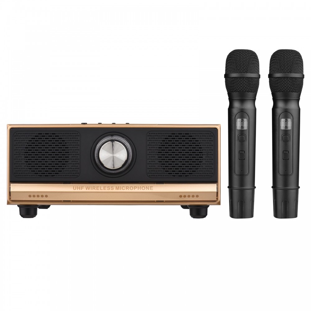 Family Karaoke Machine System Hand-held UHF Wireless Microphone BT Wireless Speaker Home Theater KTV AUX IN U Disk Music Player for Home Party Meeting Wedding Picnic Family Karaoke Machine System Hand-held UHF Wireless Microphone BT Wireless Speaker Home Theater KTV AUX IN U Disk Music Player for Home Party Meeting Wedding Picnic
