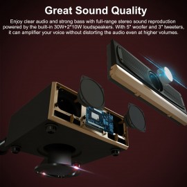 Family Karaoke Machine System Hand-held UHF Wireless Microphone BT Wireless Speaker Home Theater KTV AUX IN U Disk Music Player for Home Party Meeting Wedding Picnic Family Karaoke Machine System Hand-held UHF Wireless Microphone BT Wireless Speaker Home Theater KTV AUX IN U Disk Music Player for Home Party Meeting Wedding Picnic