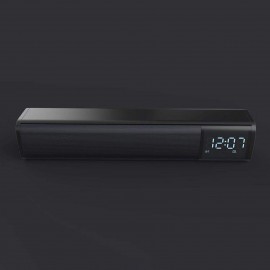 BT Soundbar Audio Player Wireless Speaker Subwoofer 3D Surround Speakers Clock TF USB for Home TV PC