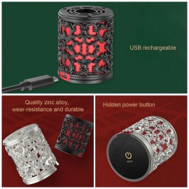 Wirelessly BT Speaker Retro Portable Loud Stereo Sound Built-in Mic HIFI Hollow-out Design Sound Box Wirelessly BT Speaker Retro Portable Loud Stereo Sound Built-in Mic HIFI Hollow-out Design Sound Box