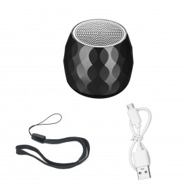BM2C Mini Speaker TWS Connection Wireless Bluetooth Speakers with Lanyard Portable Sound Box Remote Shutter Rechargeable Battery Hands-free with Mic