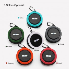 C6 Mini Wireless BT 5.0 Speaker IP65 Outdoor Waterproof Portable Sound Box Hands-free with Microphone USB Rechargeable