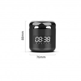 JM01 Portable Wireless BT 5.0 Speaker Alarm Clocks Wireless Loudspeakers Support TF Card/FM/AUX IN Hands-free with Mic JM01 Portable Wireless BT 5.0 Speaker Alarm Clocks Wireless Loudspeakers Support TF Card/FM/AUX IN Hands-free with Mic