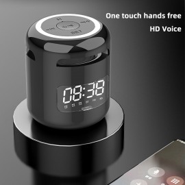 JM01 Portable Wireless BT 5.0 Speaker Alarm Clocks Wireless Loudspeakers Support TF Card/FM/AUX IN Hands-free with Mic JM01 Portable Wireless BT 5.0 Speaker Alarm Clocks Wireless Loudspeakers Support TF Card/FM/AUX IN Hands-free with Mic