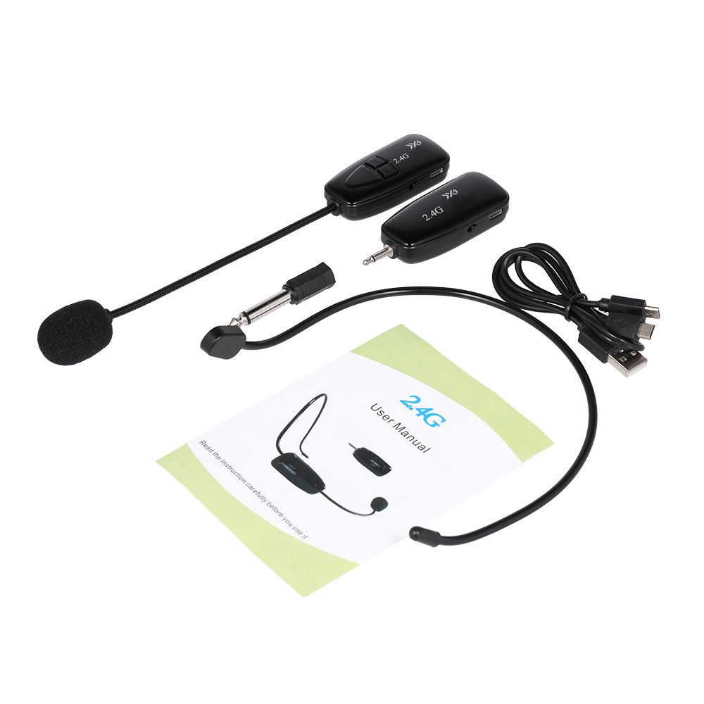 XXD-G18 2.4G Portable Wireless Microphone Noise Cancelling Mic for Recording Youtube Meeting Interview Studio Video Black XXD-G18 2.4G Portable Wireless Microphone Noise Cancelling Mic for Recording Youtube Meeting Interview Studio Video Black