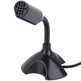 USB Computer Microphone with Stand Portable for PC Laptop Recording Gaming Online Chatting Desktop Omnidirectional Condenser Microphone